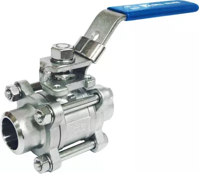 van bi 3 thân kết nối hàn inox 316
