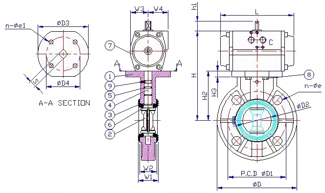 tài liệu van bướm khí nén hàn quốc