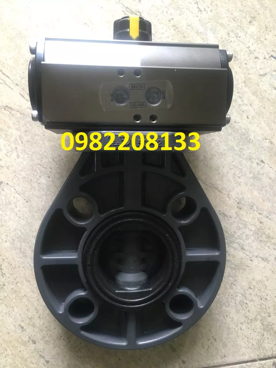 van bướm nhựa điều khiển khí nén hàn quốc