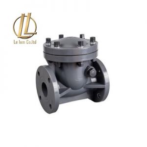 Van một chiều lá lật nhựa upvc lắp bích