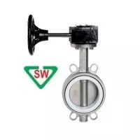 Van bướm inox 304 tay quay SW hàn quốc