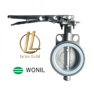 Van bướm tay gạt inox 304 Wonil hàn quốc