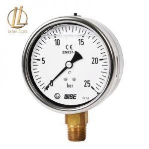 Đồng hồ áp suất - Vỏ Inox 304 - Ruột Đồng - Hàn Quốc