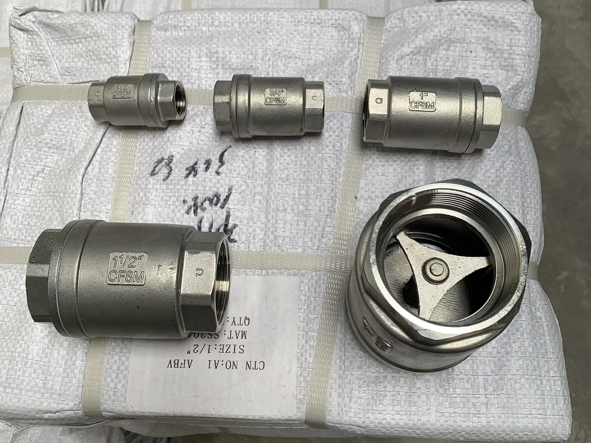Van 1 chiều lò xo inox