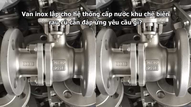 Van inox lắp cho hệ thống cấp nước khu chế biến rau củ cần đáp ứng yêu cầu gì?